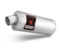 Sistema di scarico MIVV Dakar con EG-BE Acciaio inox / Acciaio inox nero