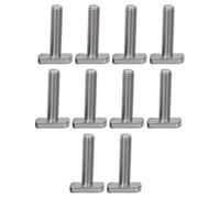 D, 10 bulloni a T con testa a martello per Thule Bike Rack T Track, bulloni con scanalatura a T con dadi flangiati esagonali, per profilo in alluminio e pannelli solari fotovoltaici