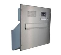D-241 XXL Sistema di cassette postali da parete con telecamera in acciaio inox e centro sistema