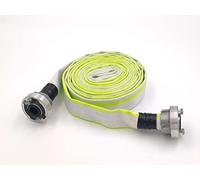 D-25 | 1 pollice | 5 metri di tubo industriale | tubo antincendio | tubo da costruzione | tubo piatto | tubo con giunto Storz