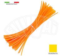 D. 3,3 X 300 MM - QUADRO FILO DECESPUGLIATORE 100 SPEZZONI PER TESTINA GIARDINO