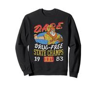 D.A.R.E. Daren The Lion Drug-Free State Champs '83 Retro PSA Felpa