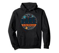 D.A.R.E. Essere Diverso - Arte Grafica ispiratrice Felpa con Cappuccio, Unisex per Adulti, Nero, L