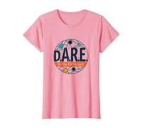 D.A.R.E. Essere Diverso - Arte Grafica ispiratrice Maglietta, Donna, Rosa, L