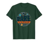 D.A.R.E. Essere Diverso - Arte Grafica ispiratrice Maglietta, Uomo, Verde Foresta, 3XL
