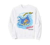 D.A.R.E. Surf's Up Daren The Lion Summer Vintage 90's Style Felpa