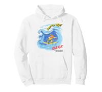 D.A.R.E. Surf's Up Daren The Lion Summer Vintage 90's Style Felpa con Cappuccio