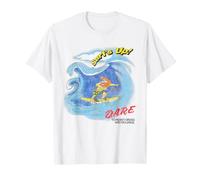 D.A.R.E. Surf's Up Daren The Lion Summer Vintage 90's Style Maglietta