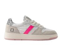 D.A.T.E. Court Shiny White-Fuxia 38/Bianco