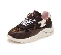 D.A.T.E. - Fuga Pony Leopard Sneakers - - Shoes - Donna - Marrone - 40 EU