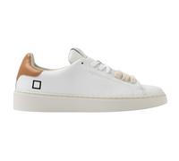 D.A.T.E. Levante Calf LV-VA-WI sneaker uomo in pelle bianca con dettaglio cuoio