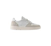 D.A.T.E. M998-CR-VC-WH Court Vintage Calf Sneakers Uomo in Pelle e Camoscio Colore Bianco (Bianco, Sistema Taglie Calzature EU, Adulto, Numero, Media, 40)