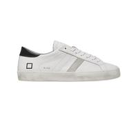 D.A.T.E. M998-HL-CA-WB Hill Low Calf Sneakers Uomo in Pelle Colore Bianco Nero (Multicolore, Sistema Taglie Calzature EU, Adulto, Numero, Media, 44)