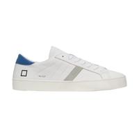 D.A.T.E. M998-HL-CA-WE Hill Low Calf Sneakers Uomo in Pelle Colore Bianco Blu (Bianco Blu, Sistema Taglie Calzature EU, Adulto, Numero, Media, 44)