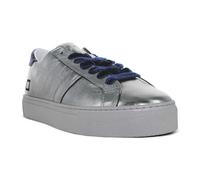 D.A.T.E. Mezze scarpe italiane da donna in pelle lucida argento