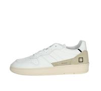 D.A.T.E. Scarpe Sneaker Court 2.0 Uomo, Pelle, Bianco, Talloncino Bianco, PE 2023 (Numeric_40)