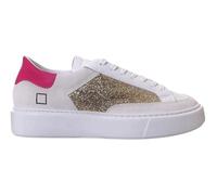 D.A.T.E. Sfera Pop W411-SF-PO-WF Sneakers Donna in Pelle Colore White Fuxia (White Fuxia, Sistema Taglie Calzature EU, Adulto, Numero, Media, 37)
