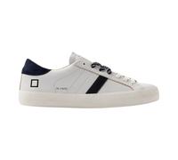 D.A.T.E. Sneakers Hill Low in Pelle Bianco e Blu Uomo M441HLNTWL Bianco 41