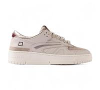 D.A.T.E. Sneaker TORNEO - Shiny Ivory (Avorio, Sistema Taglie Calzature EU, Adulto, Donna, Numero, Media, 39)