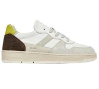 D.A.T.E. Sneaker Uomo Court 2.0 Vintage Calf (White-Wasabi) 40