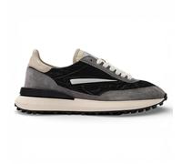 D.A.T.E. Sneakers Athleta in camoscio e Tessuto Grigio e Nero M441ATNYBV Nero 42
