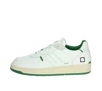 D.A.T.E. Sneaker Court 2.0 Nylon White-Green (Bianco, Sistema Taglie Calzature EU, Adulto, Numero, Media, 44)