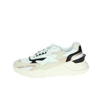 D.A.T.E. Donna Fuga Nylon Cream Scarpa Sneakers Running Bianco