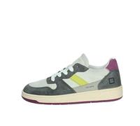 D.A.T.E. Sneakers Court 2.0. Vintage Bianco e Grigio W411C2VCIP Grigio 39