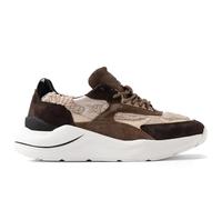 D.A.T.E. Sneakers da Donna Fuga Natural Chocolate in Camoscio Cioccolato - Fuga W 431-FG-NT-CH - Taglia 36