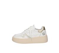 D.A.T.E. Sneakers Donna Step Calf (White-Platinum) 40