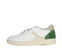 D.A.T.E. Sneakers Uomo Court 2.0 Vintage Calf White Green (Numeric_42)