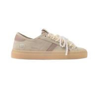 D.A.T.E. Tender Bow TE-BW-BI sneaker donna in camoscio beige con fiocco