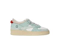 D.A.T.E. TORNEO Bicolor W401-TO-BC-WW Sneakers Donna in Pelle Colore Bianco - Acqua (Bianco Acqua, Sistema Taglie Calzature EU, Adulto, Numero, Media, 36)