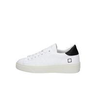 D.A.T.E. Uomo Levante Calf White-Black Scarpa Sneakers Pelle Bianco - 44