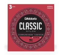 D’Addario EJ27N-3D Normal Tension - Kit 3 Mute Corde Per Chitarra Classica