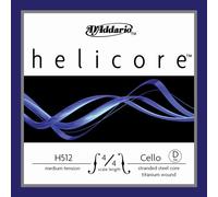 D´Addario Helicore Cello Single D String, 4/4 Scale, Medium Tension, Bulk 10 - Pack, H512 4/4M