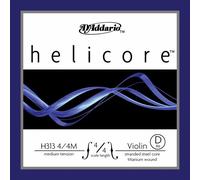 D´Addario Helicore Violin Single D String, 4/4 Scale, Medium Tension, Bulk 10 - Pack, H313 4/4M