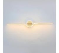 d Apparecchi di illuminazione per specchio da bagno - Luci da bagno lineari moderne a LED con luce calda 3000K, applique da parete sopra lo specchio, lampade da parete in acrilico a forma di barra lun