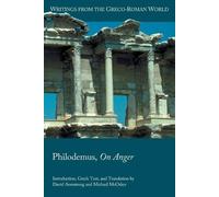 D Armstrong Philodemus, On Anger (Tascabile)