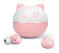 (D)Auricolari wireless per bambini, cuffie auricolari Bluetooth 5.3 con doppio microfono, Panda HiFi
