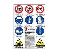 D&B Cartello Cantiere cm.80X60 12 Simboli