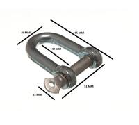 D Blocco A U E Fissaggio In Filo Di Acciaio 10Mm 7/16 BZP Confezione Da 2