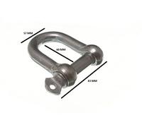 D Blocco A U E Fissaggio In Filo Di Acciaio 16Mm 5/8 BZP Confezione Da 40