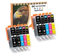 D&C 10x Cartucce d'inchiostro Sostituzione per Canon PGI-570 XL CLI-571 Compatibile con Canon PIXMA MG5750 MG6850 MG6851 TS5050 TS5055 TS6050 TS6051 TS6052 MG5700 MG5751 MG6800