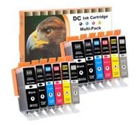 D&C 12x Compatibile per Canon PGI 525 CLI 526 Cartucce d inchiostro per Canon