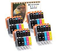 D&C 20x Cartucce compatibili per Canon PGI-550 CLI-551 per Canon Pixma iP7200 IP