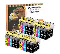 D&C 20x Cartuccia d'inchiostro compatibile per Brother LC123 LC123XL per Brother DCP-J132W DCP-J152W DCP-J552DW MFC-J6520DW MFC-J4510DW MFC-J6920DW DCP-J132W MFC-J4610DW MFC-J470DW MFC-J6720DW