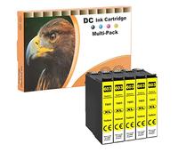 D&C 5x Giallo Cartucce d'inchiostro compatibili con Epson 603 XL per Epson Expression Home XP-2100 XP-2105 XP-3100 XP-3105 XP-4100 XP-4105 Epson WorkForce WF-2810DWF WF-2830DWF WF-2835DWF WF-2850