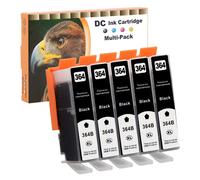 D&C 5x Nero Compatibili Cartucce d'inchiostro Sostituzione per HP XL BK p