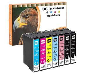 D&C 7er Set (B/C/M/Y/LC/LM/LY) Cartuccia stampante (non originale) per Epson Stylus Photo P50 PX650 PX660 PX700W PX710W PX720WD PX730WD PX800FW PX810FW PX820FWD PX820FWD R265 R285 R360 RX560 RX585